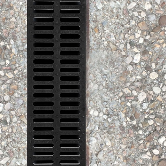 GAXIRE Replaceable Black Plastic Sewer Drain Cover Trench Grate for Efficient Outdoor Use