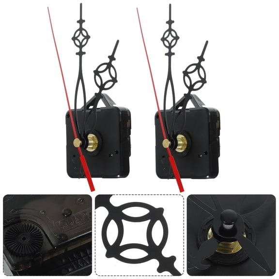GAXIRE Clock Mechanism Replacement Kit Diy Replacement 2 Sets 10.70x2.40x0.10in