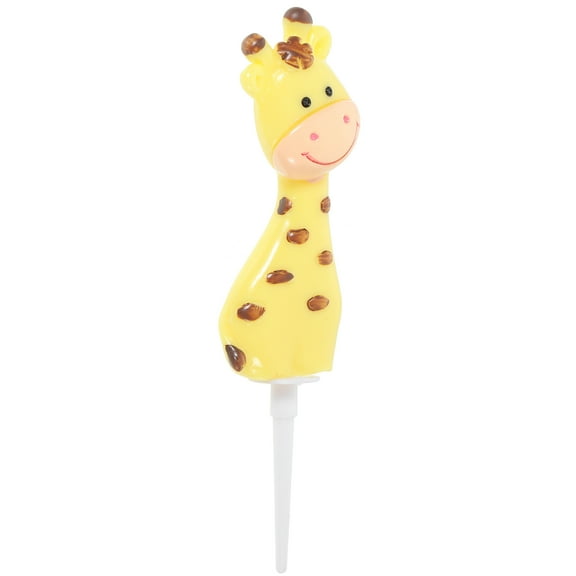 GAXIRE Animal Cake Decoration Giraffe Topper Yellow Resin 1Set 2.75X1.14X0.2In