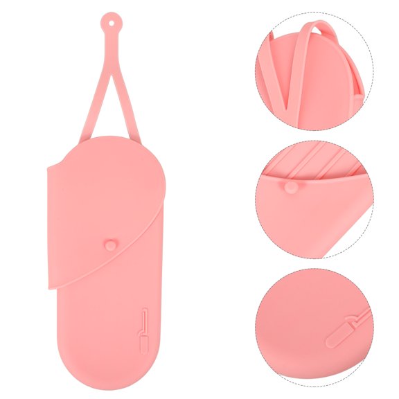 GAXIRE Reusable Curling Iron Bag Hair Curling Iron Pouch Silicone Material 1Pcs
