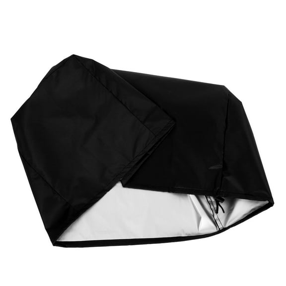 GAXIRE Black Riding Lawn Mower Cover 210D Polyester Engine Hood Outdoor