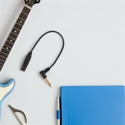 GAXIRE Flexible Right Angle Guitar Cable Extension Black for Pedal and Audio