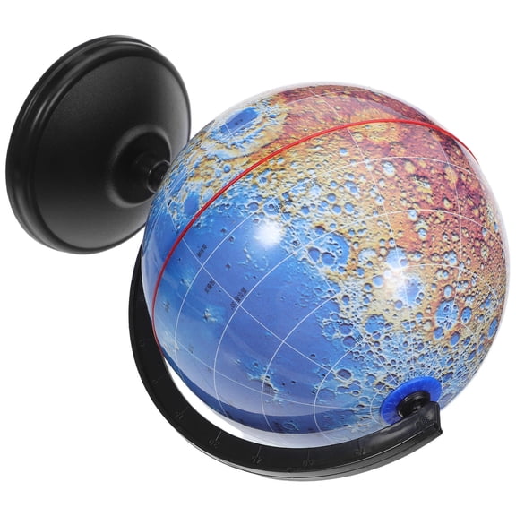 GAXIRE Rotating Lunar Globe Model for School Science with Detailed Moon Crater Mapping in Blue