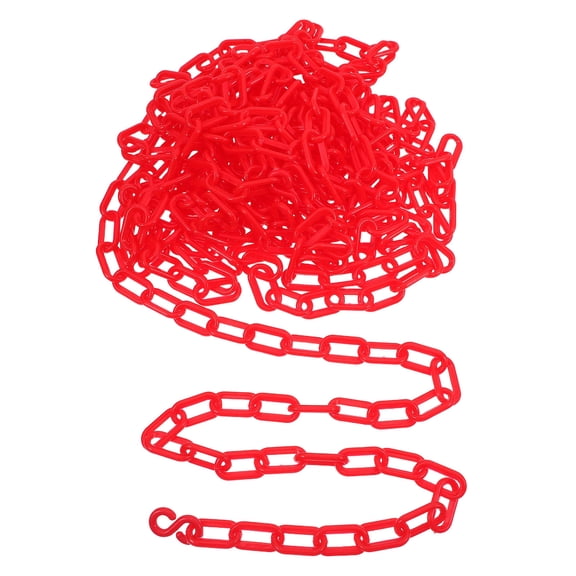 GAXIRE Red Safety Barrier Post with Chain for Outdoor Events, Safety , 1 Piece
