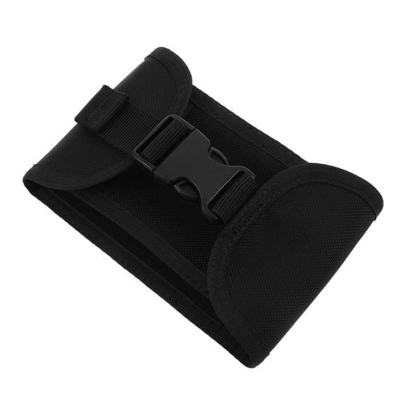 GAXIRE Scuba Trim Weight Pocket - Nylon Diver Belt Bag with Quick Release Buckle - Diving Weight Pouch for 2-3kg Capacity - Travel & Outdoor Use (Black)