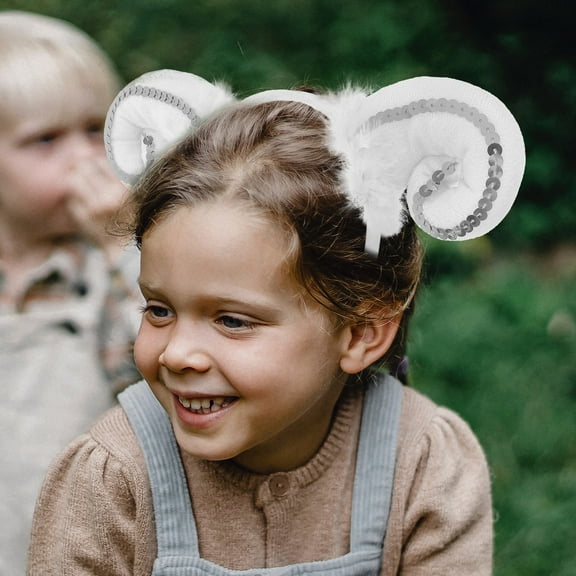 GAXIRE Sheep Ears Headdress Plush Headband for Dance Shows Carnivals Costume Party Accessory