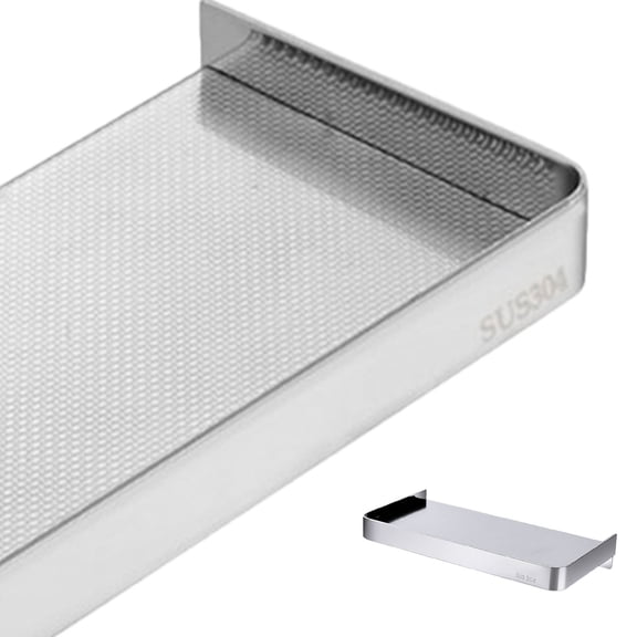 GAXIRE Shower Cellphone Holder Organizing Silver Wall Mount Phone Rack 1Pack