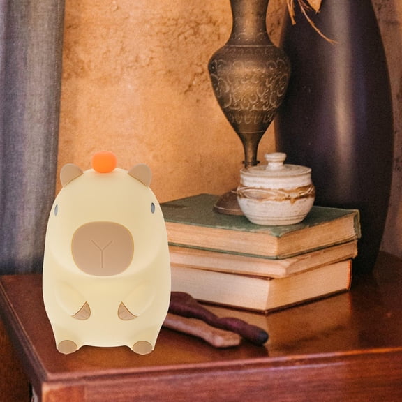 GAXIRE Cute Silicone Cartoon Night Light, Kids Bedroom Lamp, 1 Set Decorative Nightlight