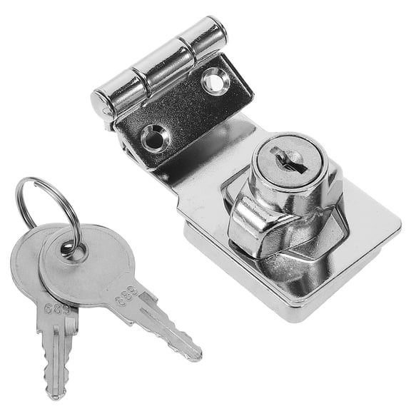 GAXIRE Silver Square Furniture Cylinder Lock Anti-Theft Security 1Set
