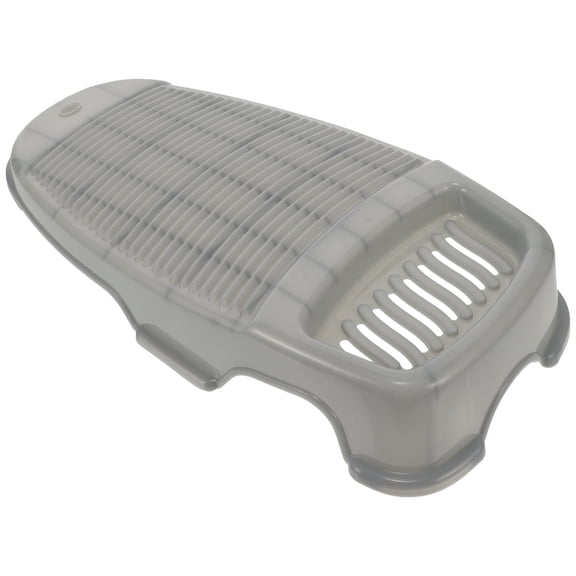 GAXIRE Skyblue Plastic Washboard for Home Use with Soap Holder and Hanging Handle 14.2x9.8x0.8 inches