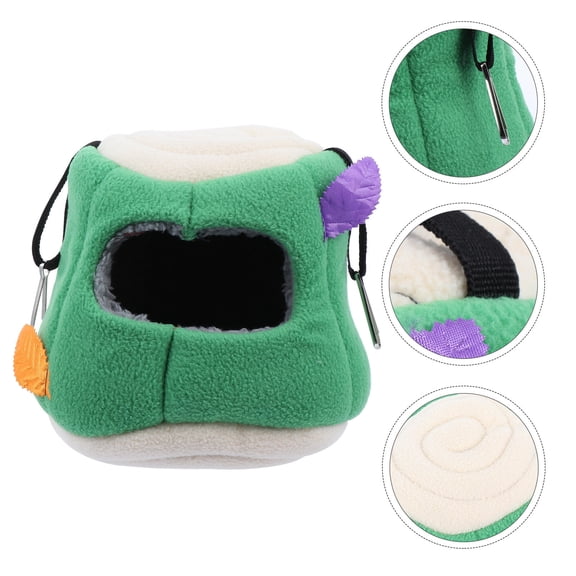 GAXIRE Warm Cotton Hanging Hamster Hammock Bed Nest Leaf Color Random