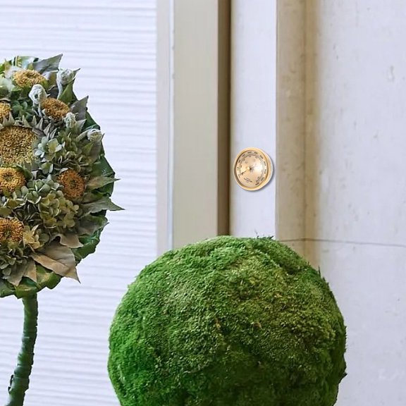 GAXIRE Small Golden Barometer for Indoor Use with Clear Display and Multi-Function Features