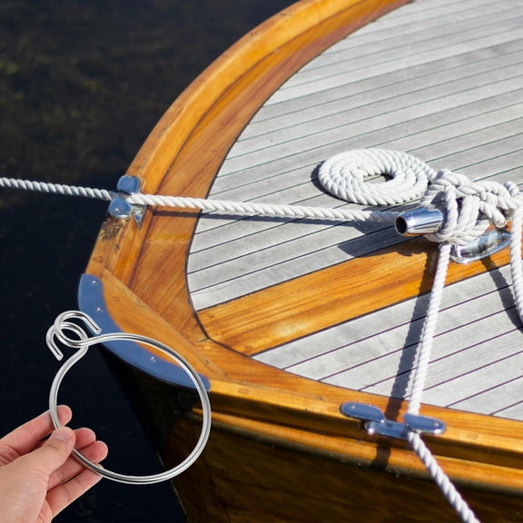 GAXIRE Stainless Steel Anchor Ring Metal Anchor Retrieval Ring for Yacht Boat Solid Anchor Retrieval System Ring Anchor Ring Stainless Steel Marine Anchor Accessory