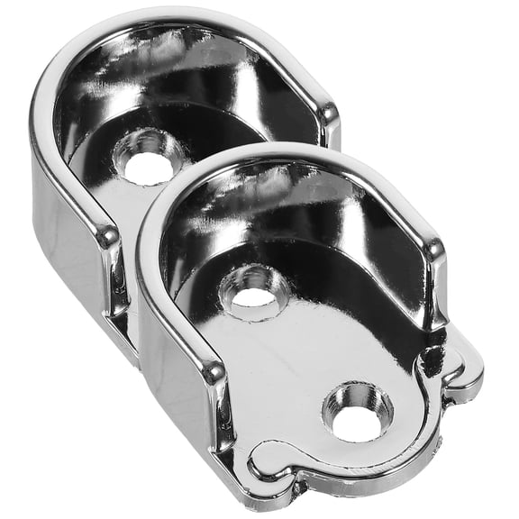 GAXIRE Stainless Steel Closet Rod Holders 2-Pack Wardrobe Support Brackets for Clothes Rods and Hanging Accessories