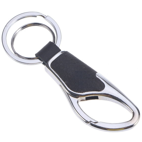 GAXIRE Black Metal Key Chain, Stylish and Scratch Resistant for Organized Keys
