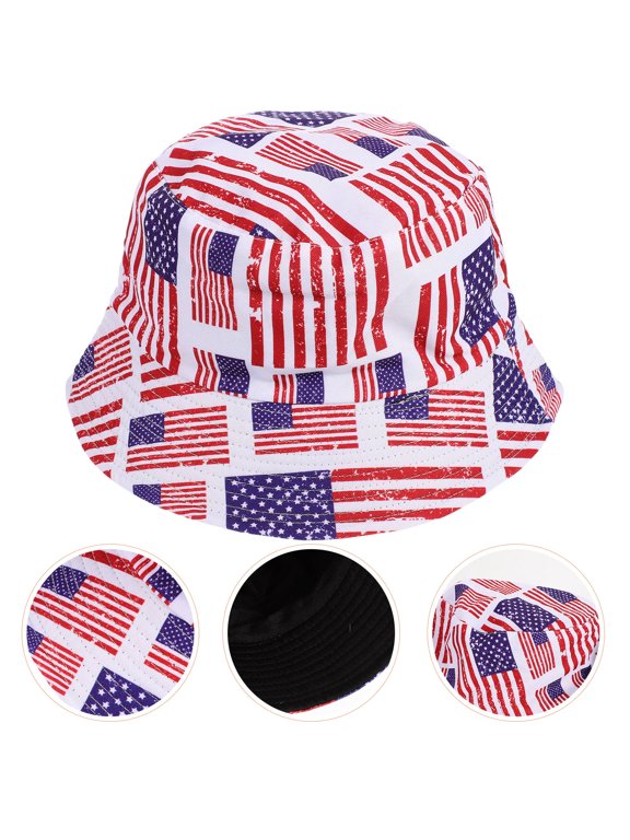 Stylish Crochet Bucket Hat Reversible Double Side Wear Fisherman Sun Hat White