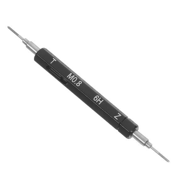 GAXIRE Wear Resistant Thread Plug Gauge Black Steel Screw Thread Checker for Machining and Assembly