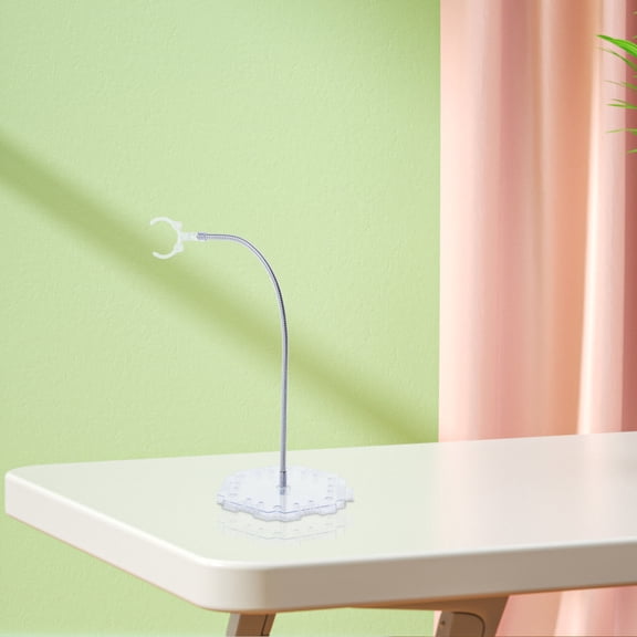 GAXIRE Transparent Adjustable Action Figure Stand for Displaying Figures with Stable Support and Interconnectable Design