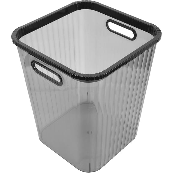 GAXIRE Decorative Trash Can Garbage Bin, Simple Design, Kitchen Bathroom Wastebasket, 1 Set