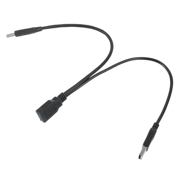 GAXIRE USB Y Splitter Cable 2 Male to 1 Female Extension for Fast Data Transfer