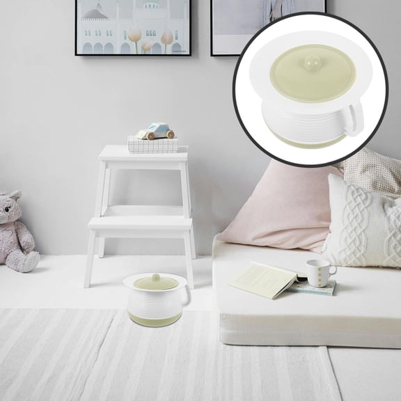 GAXIRE Unisex Portable Chamber Pot Urinal with Lid for Home Use, Easy to Clean and Leak-Proof, 1 Piece