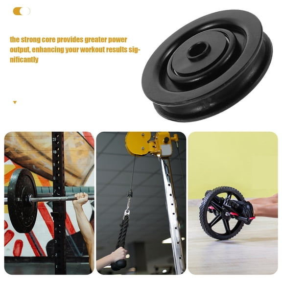 GAXIRE Universal Bearing Pulley Wheel for Gym Cable Machine with Easy to Use Fitness Accessory