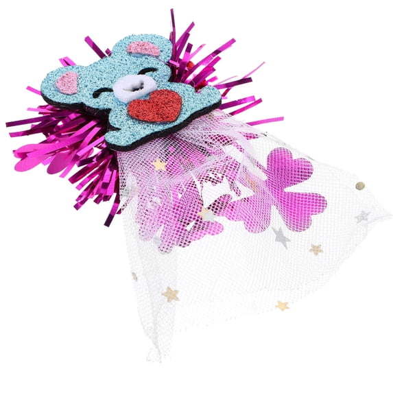 GAXIRE Glitter Hair Clip for Women and Girls, Felt Material, 4.13x4.13x0.79in, Perfect Valentine's Day Accessory
