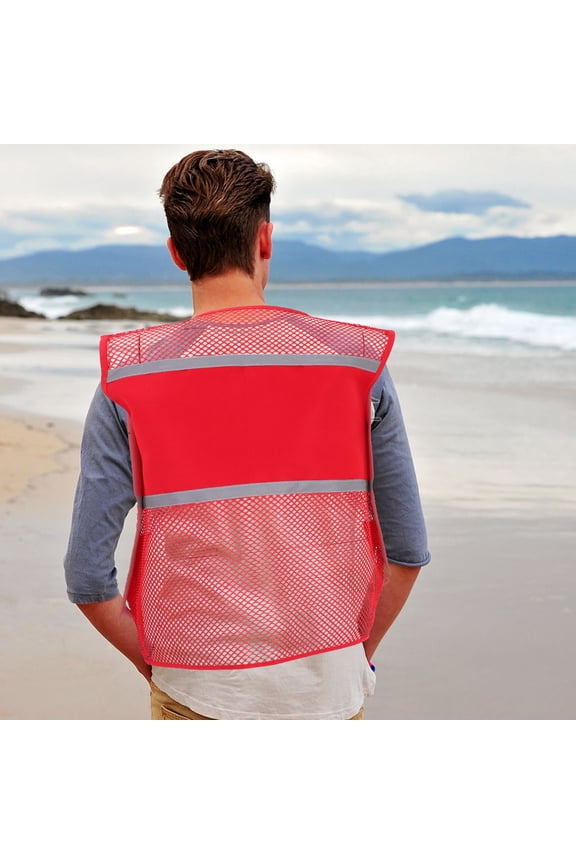 Vest for Women with Insect Protection Red Polyester 1Pack