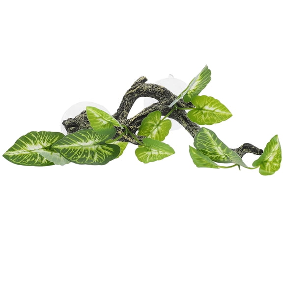 GAXIRE Faux Vine Plant Decoration Green Resin Model for Office Pet Owners 1 Piece