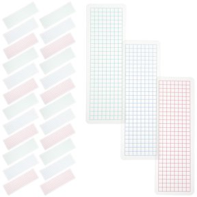 GAXIRE Assorted Color Washi Tape Sample Cards with Matte and Precision Grid for Office, Craft, and Planner Use