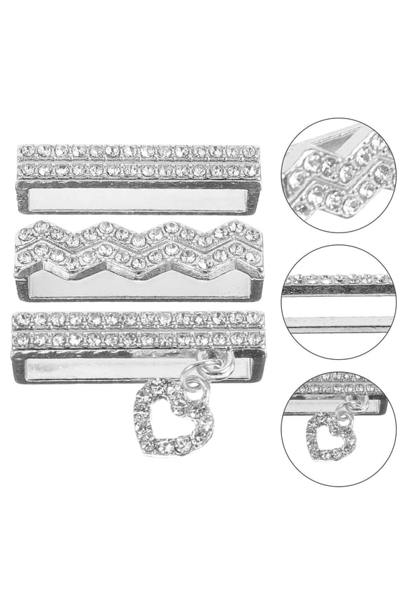 3-Pack Metal Decorative for Smartwatch Bands, Replacement Accessories for and More