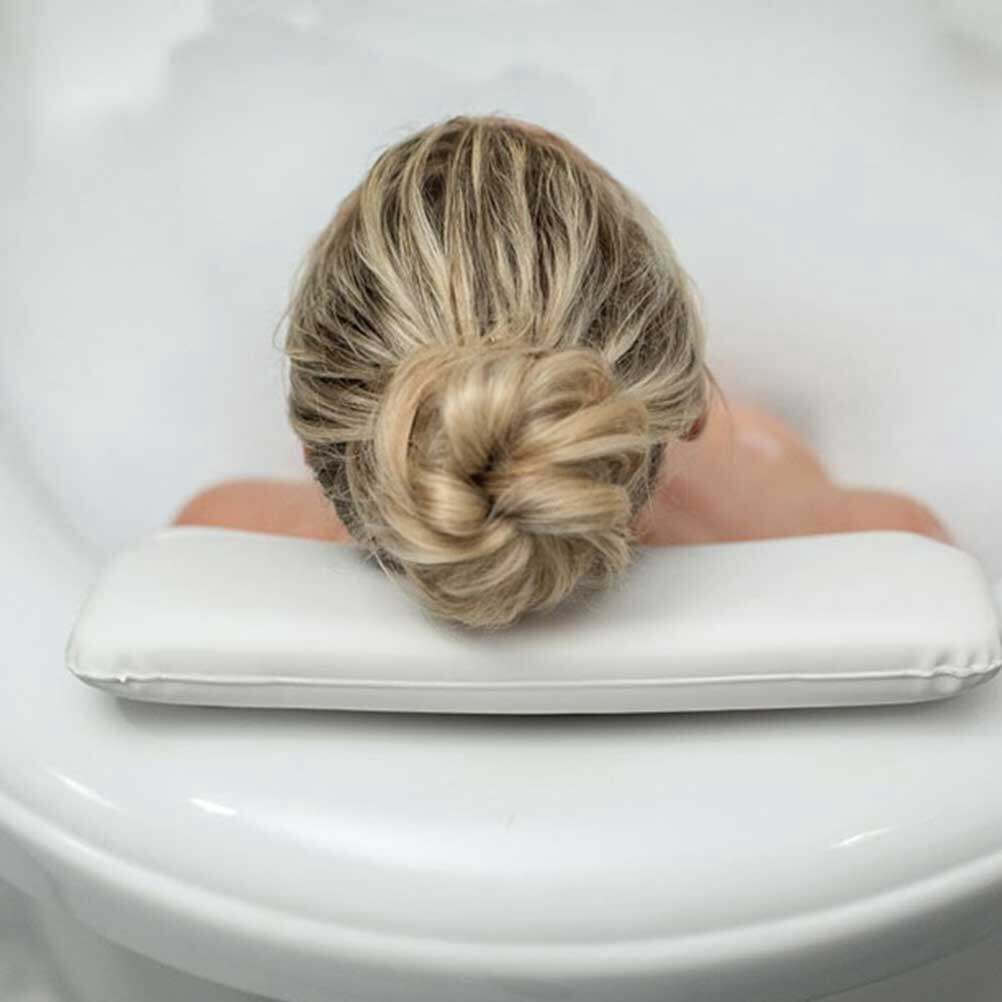 Whitle Pvc Boots GAXIRE Bath Pillow with Cups, White PVC and Neck Rest Cushion for ...