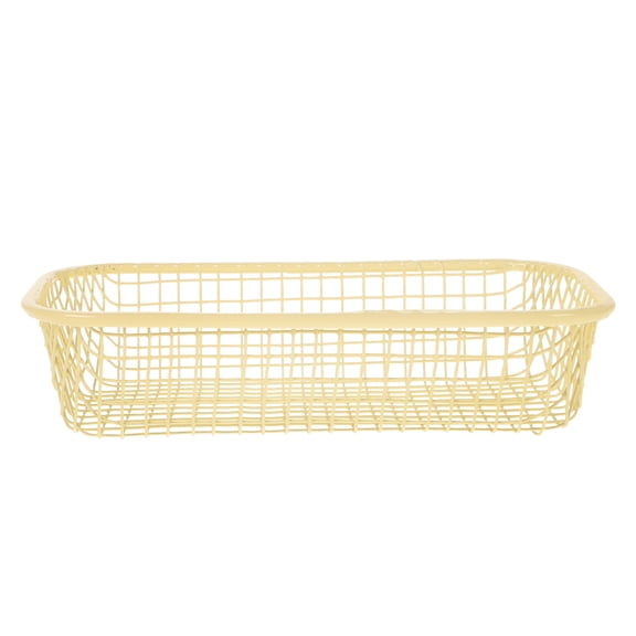 GAXIRE Wire Baskets For Laundry Storage Yellow Iron 1Set