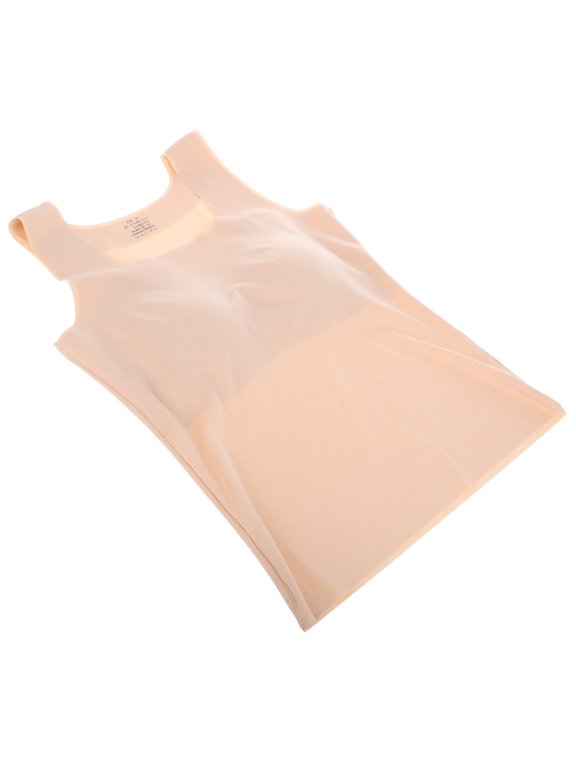 Women Sleeveless Thermal , Warm Camisole Base Layer Vest, Soft Comfortable Underwear for Cold Weather, Skin Tone