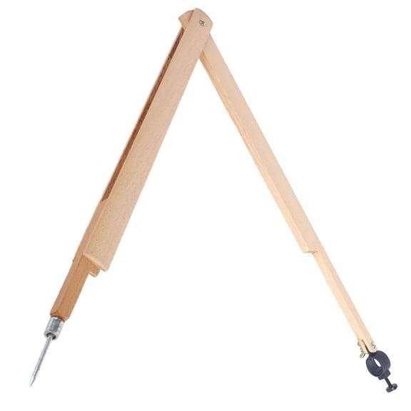 GAXIRE Wooden Beam Compass for Teaching Use with Construction and Firm Grip Beige Color