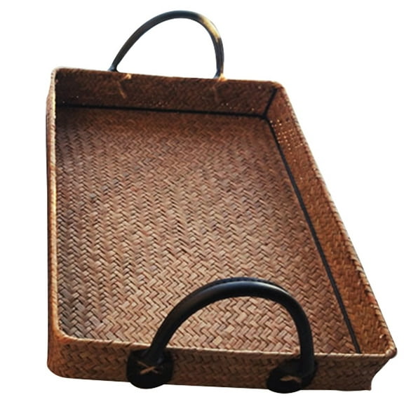 GAXIRE Woven Seagrass Basket for Dormitory Organization 1Set