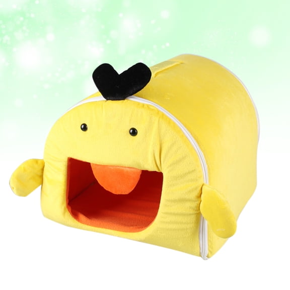 GAXIRE Washable Cloth Hamster Nest Bed Yellow Size Warm L Removable