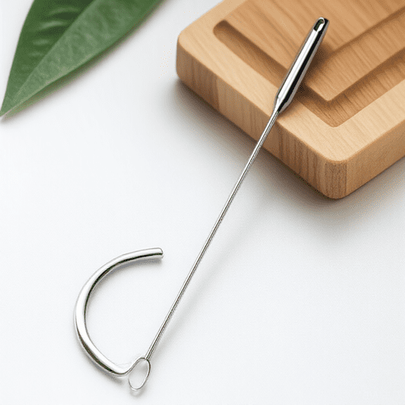 GAXIRE Stainless Steel Hot Dog Roasting Hooks, 1 Pack - BBQ Skewers for Grilling Sausages and Hot Dogs