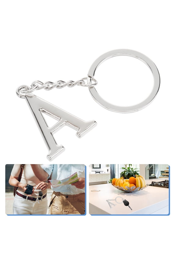 Initial Letter Keyring Bag Pendant Charm Zinc Alloy 1 Set - Perfect Carnival Prize or Gift for Friends