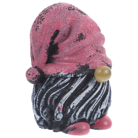 GAXIRE mini garden figurine for decor Gnome Figurine Pink Resin Gift for Friends 1Pack