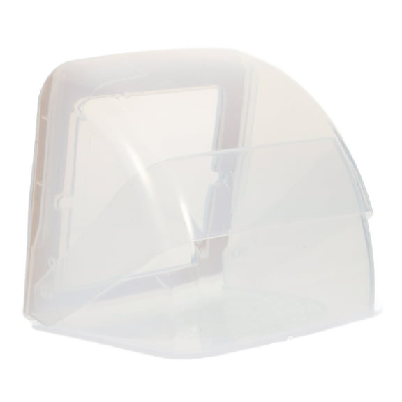 GAXIRE Outdoor Electrical Outlet , Transparent White ABS Plastic, Weatherproof , 1 Set