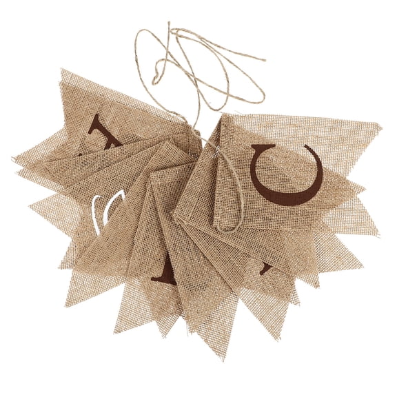 GAXIRE Rustic Swallowtail Party Banner Linen Photo Prop for Photoshoot Decoration 1 Piece