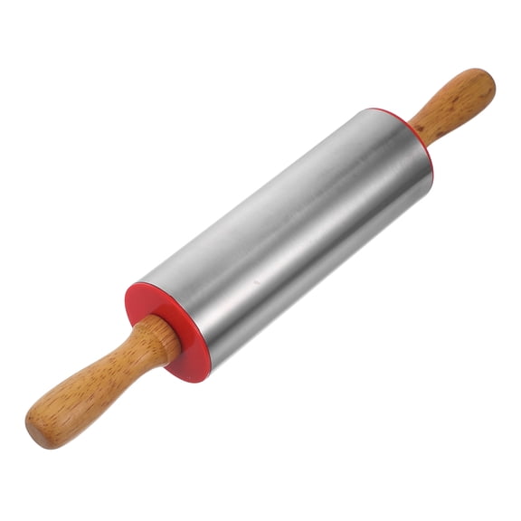 GAXIRE Stainless Steel Rolling Pin for Baking, Kitchen Roller Tool Set for Professional Chefs and Home Bakers