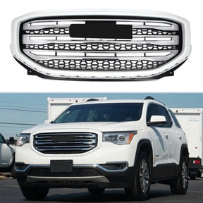 GAZ Summit White+Chrome+Matte Black Replacement Grill For 2017 2018 2019 GMC Acadia SLT Style Front Bumper Upper Grille