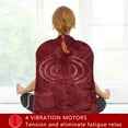 thumbnail image 1 of GAZHEK 32" x23" Red Heated Car Blanket Fleece Electric Car Blanket, Car Cigarette Lighter Socket Storage Bag, Warm Heating Pads Neck And Shoulders Large Heat Wrap Soft Silky Plush Electric Blanket, 1 of 5