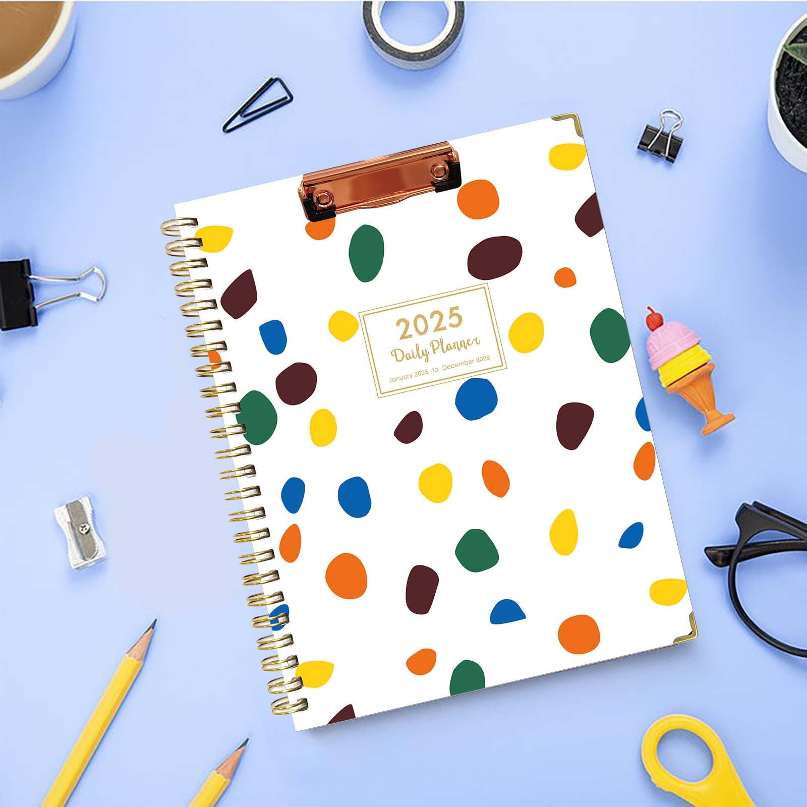 GAZHEK Aesthetic Planner Paper B January 2025 to December 2025 Annual