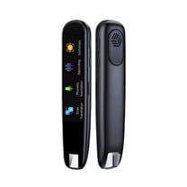 GAZHEK Translation Pen, Bolígrafo Traductor De Idioma, Memory Included Offline Photo Translation Service Electronic Smart Touchscreen Scanning Translation Pen (Black, Abs)