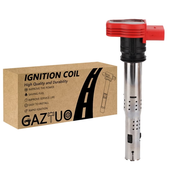 GAZTUO OEM Ignition Coil UF529 C1631 Compatible with Volkswagen Audi A3 A4 A5 A6 A7 A8 Q5 Q7 R8 S4 S5 TT MK5 MK6 Jetta Golf Passat CC Tiguan - 3.0L 3.2L 4.2L 5.2L Engines - 1 Pack