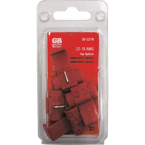 GB Gardner Bender 20-2218 22-18 AWG Red Tap Splices 5-count