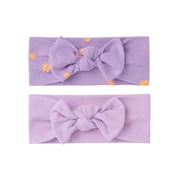Gerber Baby Girl Cotton Headbands , 2-Pack, One Size